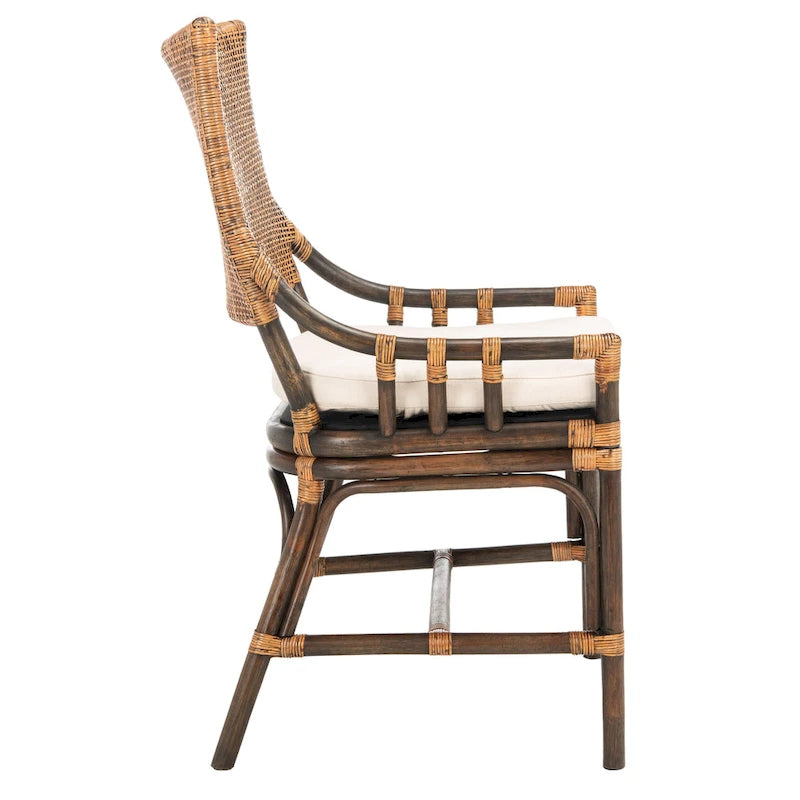 Chaise coussin en rotin côtier - 22 L x 24 P x 37 H - 22L x 24P x 37H