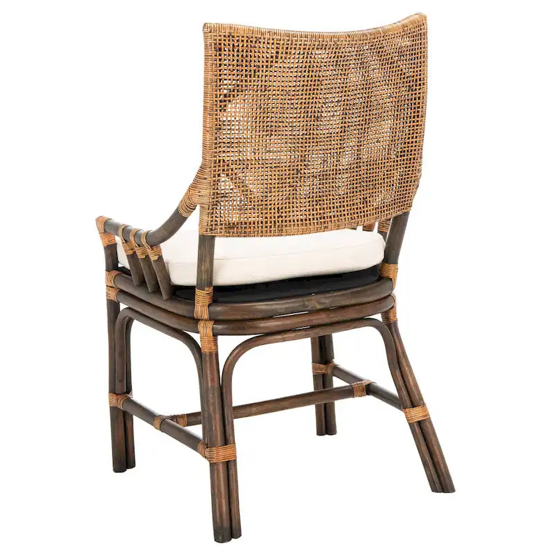 Chaise coussin en rotin côtier - 22 L x 24 P x 37 H - 22L x 24P x 37H