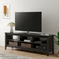 Meuble TV en bois de style rustique pour téléviseur de 75 pouces - 73 pouces