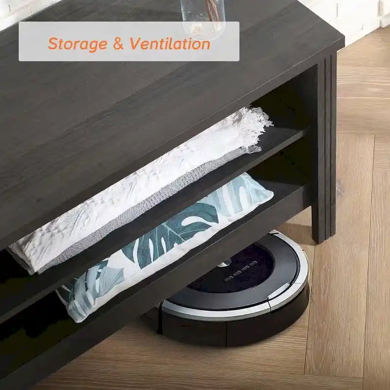 Meuble TV en bois de style rustique pour téléviseur de 75 pouces - 73 pouces