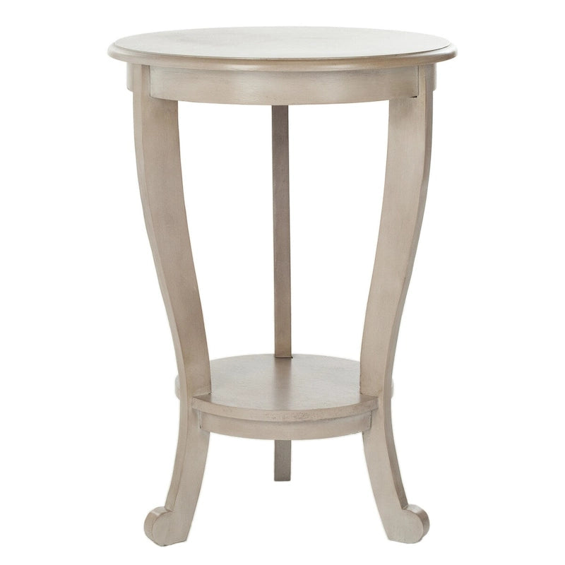 Table d'appoint sur pied Carlotta grise - 18,1 x 18,1 x 26 - 18La x 18P x 26H