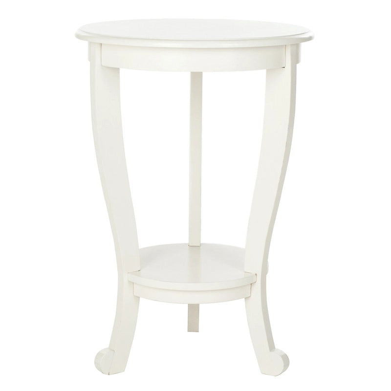 Table d'appoint sur pied Carlotta grise - 18,1 x 18,1 x 26 - 18La x 18P x 26H