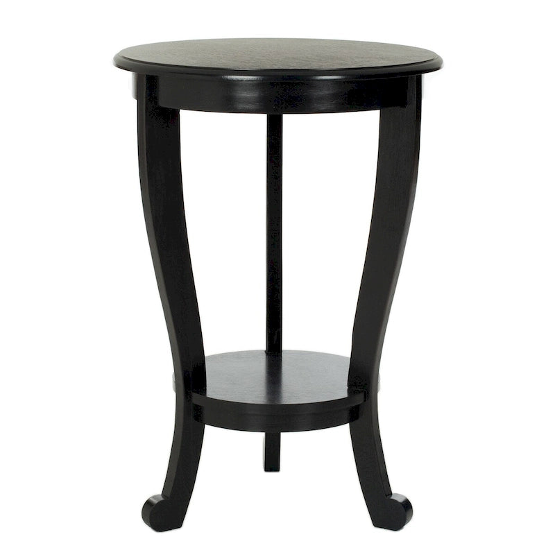 Table d'appoint sur pied Carlotta grise - 18,1 x 18,1 x 26 - 18La x 18P x 26H