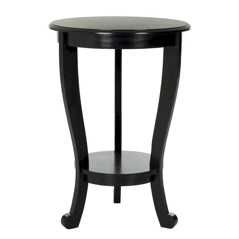 Table d'appoint sur pied Carlotta grise - 18,1 x 18,1 x 26 - 18La x 18P x 26H