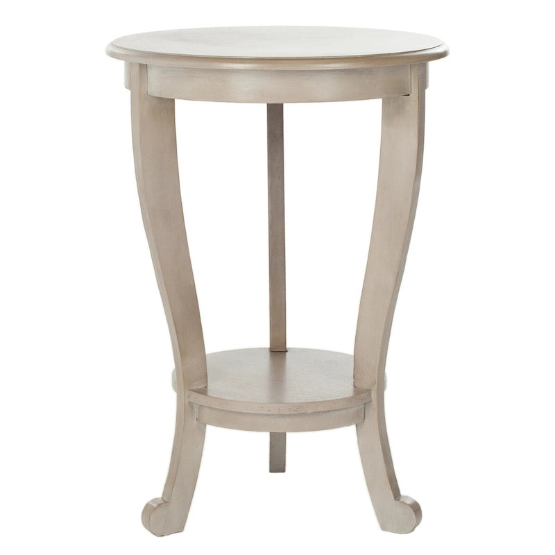 Table d'appoint sur pied Carlotta grise - 18,1 x 18,1 x 26 - 18La x 18P x 26H