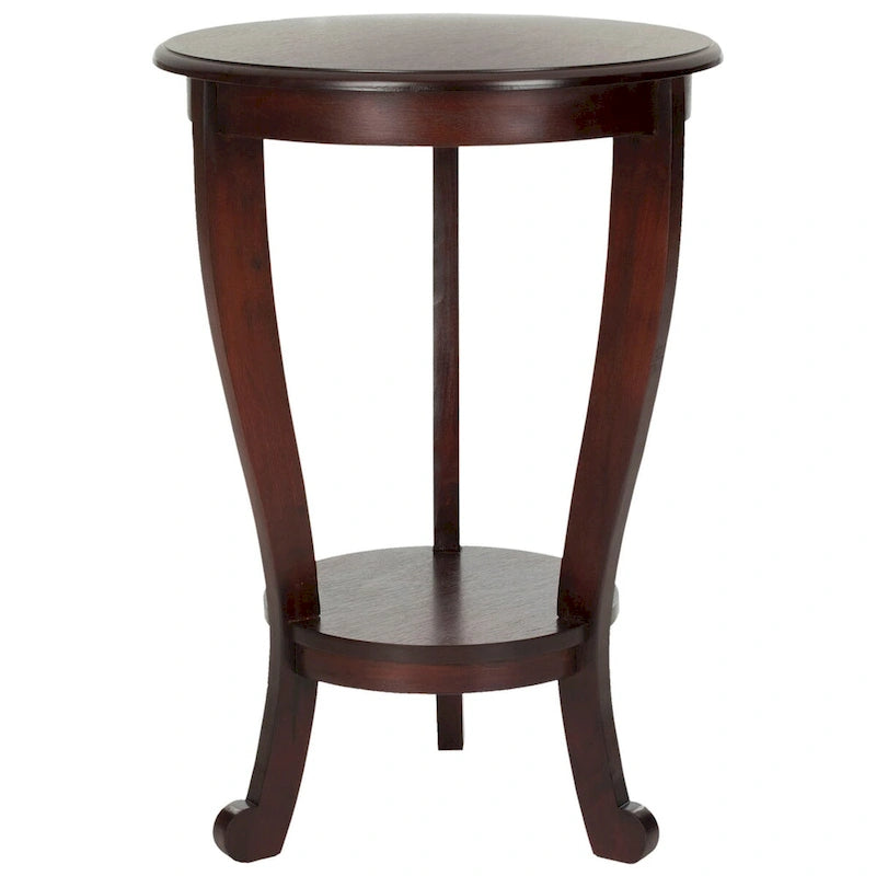 Table d'appoint sur pied Carlotta grise - 18,1 x 18,1 x 26 - 18La x 18P x 26H