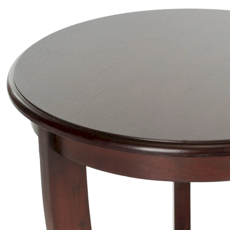 Table d'appoint sur pied Carlotta grise - 18,1 x 18,1 x 26 - 18La x 18P x 26H