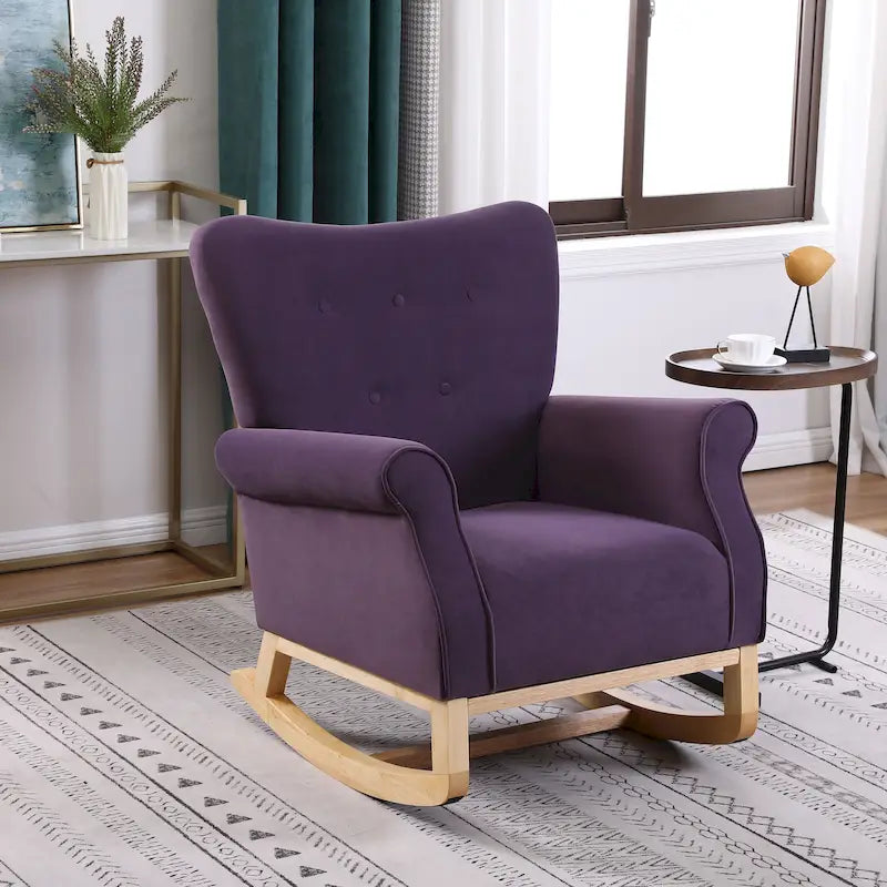 Velvet Rocking Chair