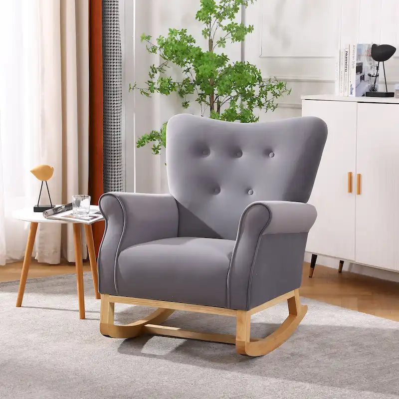 Velvet Rocking Chair