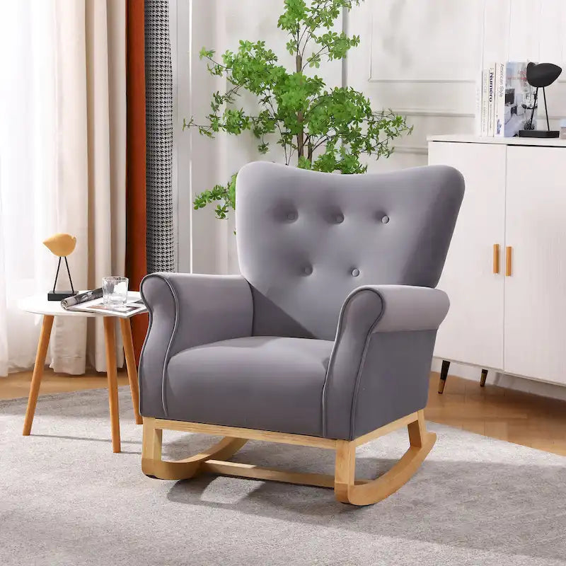 Velvet Rocking Chair