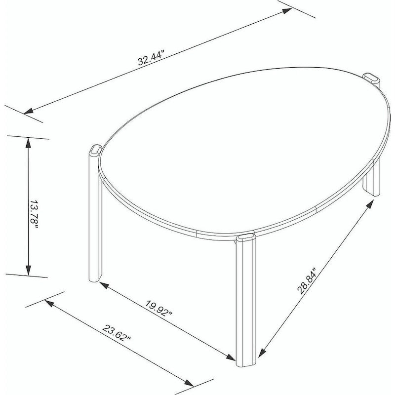 Table basse moderne du milieu du siècle