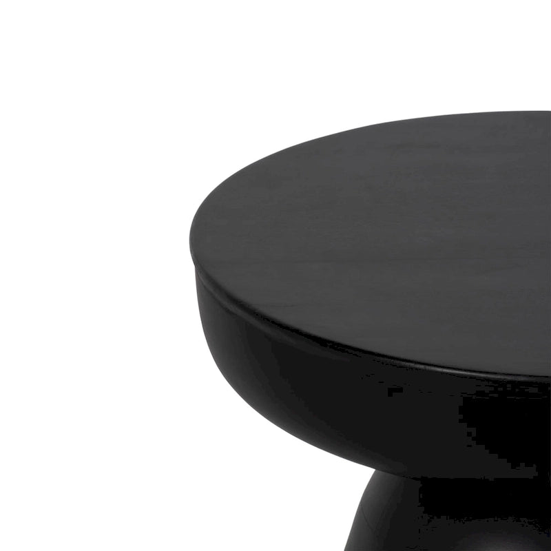 Bois, table d'appoint 19, noir