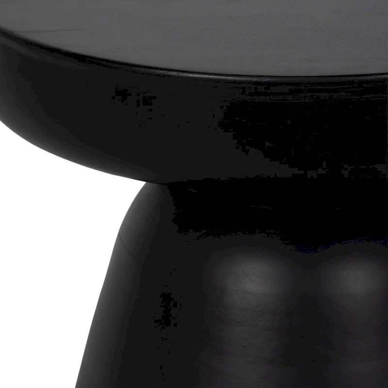 Bois, table d'appoint 19, noir