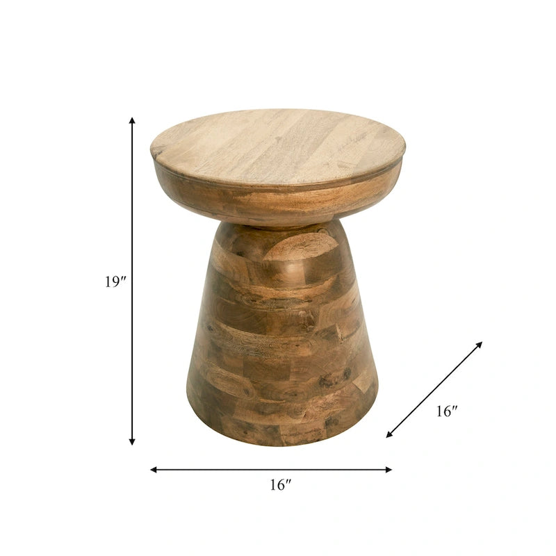 Bois, table d'appoint 19, noir
