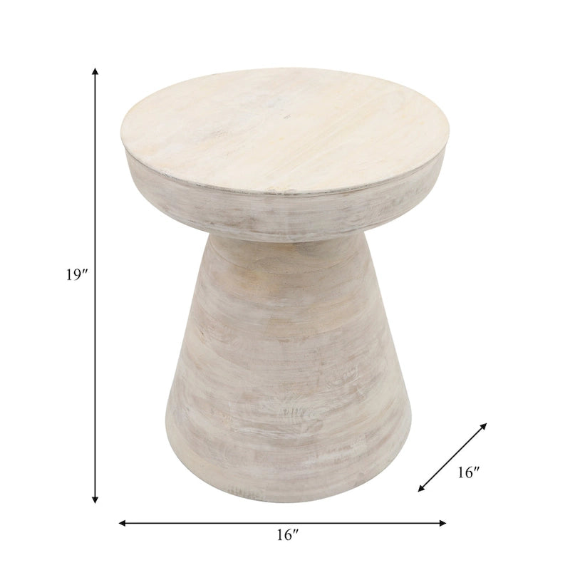 Bois, table d'appoint 19, noir