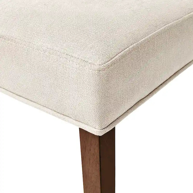 Chaise de salle à manger capitonnée en hévéa Chastin Farmhouse (lot de 2)