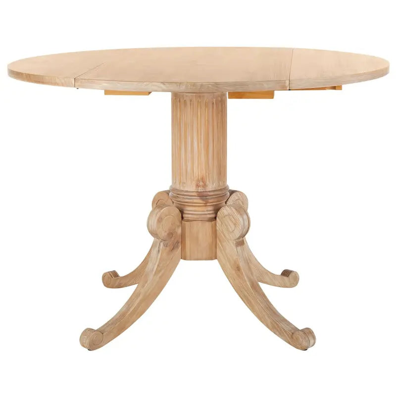 Table à manger à abattants blanc antique - 43 L x 43 P x 31 H - 43Lx43Px31H