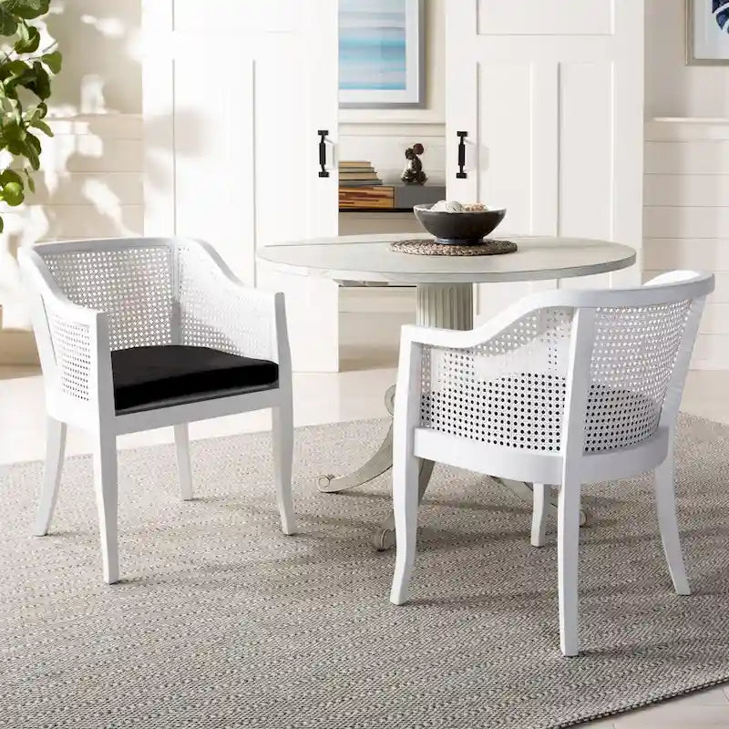 Table à manger à abattants blanc antique - 43 L x 43 P x 31 H - 43Lx43Px31H