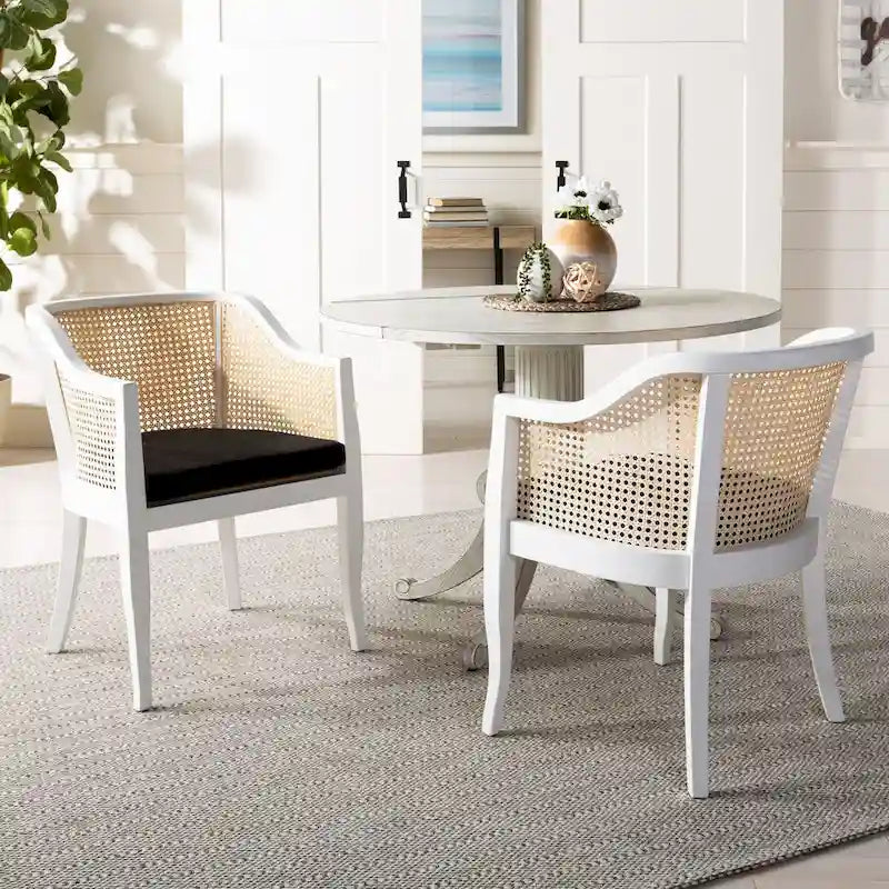 Table à manger à abattants blanc antique - 43 L x 43 P x 31 H - 43Lx43Px31H